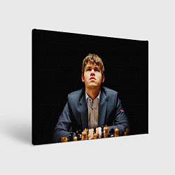 Холст прямоугольный Магнус Карлсен думает, цвет: 3D-принт