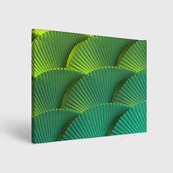 Холст прямоугольный Объемные веерные столбики, цвет: 3D-принт