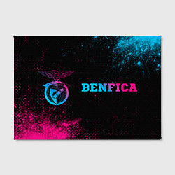Холст прямоугольный Benfica - neon gradient по-горизонтали, цвет: 3D-принт — фото 2