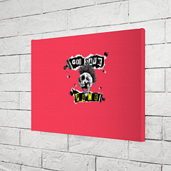Холст прямоугольный God save pank, цвет: 3D-принт — фото 2