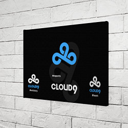 Холст прямоугольный Cloud9 - esports, цвет: 3D-принт — фото 2