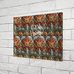 Холст прямоугольный С днем Победы стиль СССР, цвет: 3D-принт — фото 2