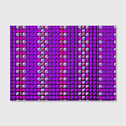 Холст прямоугольный Фиолетовые плитки, цвет: 3D-принт — фото 2