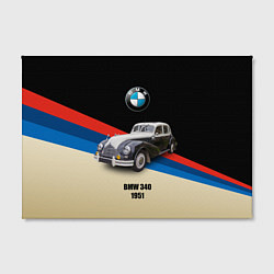 Холст прямоугольный Винтажный автомобиль BMW 340, цвет: 3D-принт — фото 2