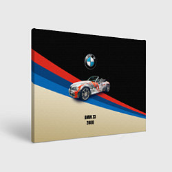 Холст прямоугольный Немецкий родстер BMW Z3, цвет: 3D-принт