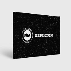 Холст прямоугольный Brighton sport на темном фоне по-горизонтали, цвет: 3D-принт