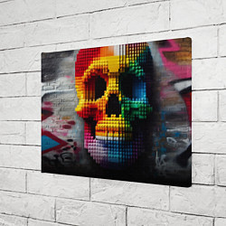 Холст прямоугольный Lego skull fantasy - ai art, цвет: 3D-принт — фото 2