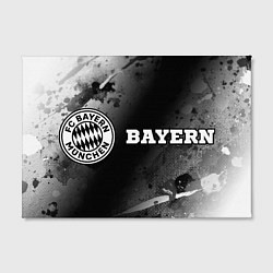 Холст прямоугольный Bayern sport на темном фоне по-горизонтали, цвет: 3D-принт — фото 2
