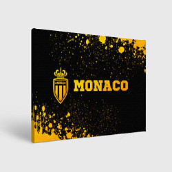 Холст прямоугольный Monaco - gold gradient по-горизонтали, цвет: 3D-принт