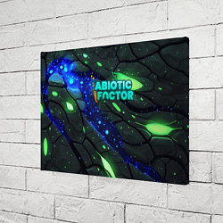 Холст прямоугольный Abiotic Factor logo bright neon, цвет: 3D-принт — фото 2