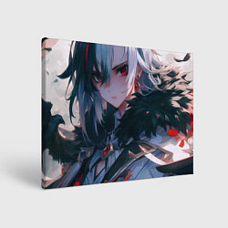 Холст прямоугольный Genshin Impact Арлекино draw beautiful, цвет: 3D-принт