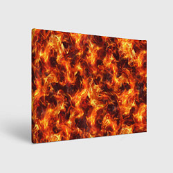 Холст прямоугольный Текстура элементаля огня, цвет: 3D-принт