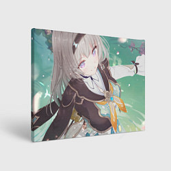 Холст прямоугольный Honkai Star Rail Firefly smile, цвет: 3D-принт