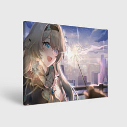 Холст прямоугольный Honkai Star Rail Firefly smile, цвет: 3D-принт