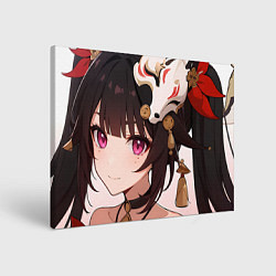 Холст прямоугольный Honkai Star Rail Sparkle smile, цвет: 3D-принт