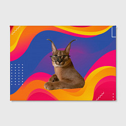 Холст прямоугольный Мем кот Шлепа, цвет: 3D-принт — фото 2