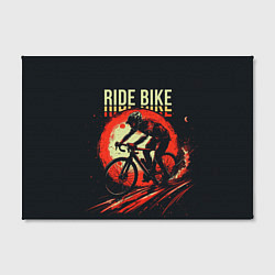 Холст прямоугольный Ride bike, цвет: 3D-принт — фото 2