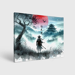 Холст прямоугольный Japanese samurai - ghost of Tsushima, цвет: 3D-принт