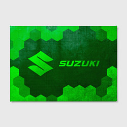 Холст прямоугольный Suzuki - green gradient по-горизонтали, цвет: 3D-принт — фото 2