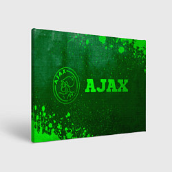 Холст прямоугольный Ajax - green gradient по-горизонтали, цвет: 3D-принт