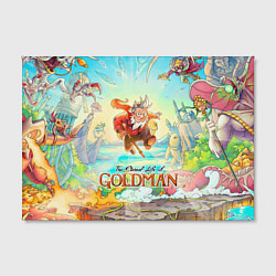 Холст прямоугольный Герои The eternal life of goldman, цвет: 3D-принт — фото 2