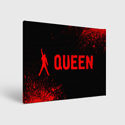 Холст прямоугольный Queen - red gradient по-горизонтали, цвет: 3D-принт