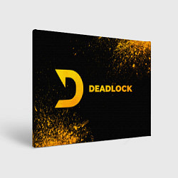 Холст прямоугольный Deadlock - gold gradient по-горизонтали, цвет: 3D-принт
