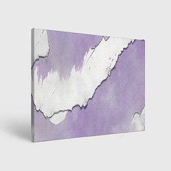 Холст прямоугольный Штукатурка и лавандовая краска, цвет: 3D-принт