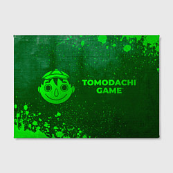 Холст прямоугольный Tomodachi Game - green gradient по-горизонтали, цвет: 3D-принт — фото 2