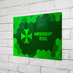 Холст прямоугольный Resident Evil - green gradient по-горизонтали, цвет: 3D-принт — фото 2