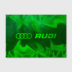 Холст прямоугольный Audi - green gradient по-горизонтали, цвет: 3D-принт — фото 2