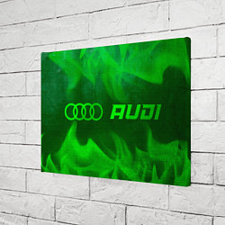 Холст прямоугольный Audi - green gradient по-горизонтали, цвет: 3D-принт — фото 2