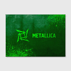 Холст прямоугольный Metallica - green gradient по-горизонтали, цвет: 3D-принт — фото 2