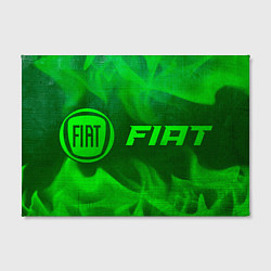 Холст прямоугольный Fiat - green gradient по-горизонтали, цвет: 3D-принт — фото 2