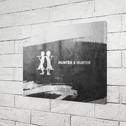 Холст прямоугольный Hunter x Hunter - grey gradient по-горизонтали, цвет: 3D-принт — фото 2