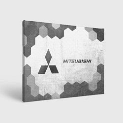 Холст прямоугольный Mitsubishi - white gradient по-горизонтали, цвет: 3D-принт