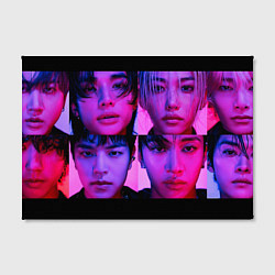 Холст прямоугольный Stray Kids purple, цвет: 3D-принт — фото 2