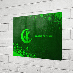 Холст прямоугольный Angels of Death - green gradient по-горизонтали, цвет: 3D-принт — фото 2