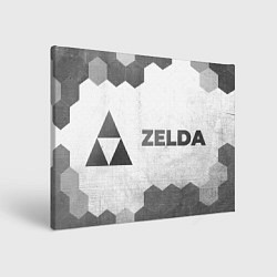 Холст прямоугольный Zelda - white gradient по-горизонтали, цвет: 3D-принт