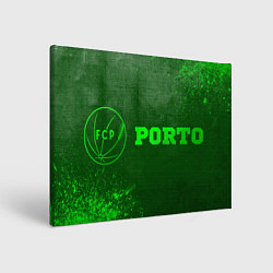 Холст прямоугольный Porto - green gradient по-горизонтали, цвет: 3D-принт