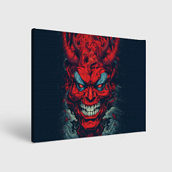 Холст прямоугольный Red demon Oni, цвет: 3D-принт