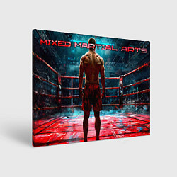 Холст прямоугольный Mixed martial arts, цвет: 3D-принт