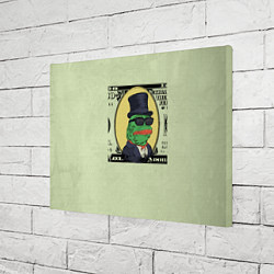 Холст прямоугольный Pepe is the main cryptocurrency, цвет: 3D-принт — фото 2