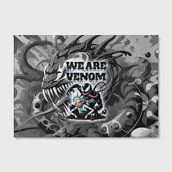 Холст прямоугольный We are Venom - graffiti, цвет: 3D-принт — фото 2