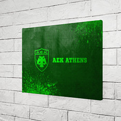Холст прямоугольный AEK Athens - green gradient по-горизонтали, цвет: 3D-принт — фото 2