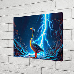Холст прямоугольный Гусь и разряд молнии, цвет: 3D-принт — фото 2