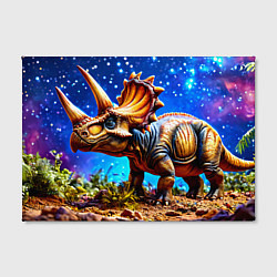 Холст прямоугольный Трицератопс в звездную ночь, цвет: 3D-принт — фото 2