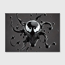 Холст прямоугольный Морда Венома - ядовитая слизь, цвет: 3D-принт — фото 2