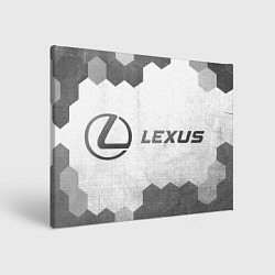 Холст прямоугольный Lexus - white gradient по-горизонтали, цвет: 3D-принт