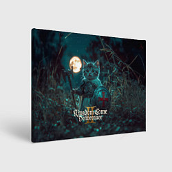 Холст прямоугольный Kingdom Come Deliverance 2 котенок рыцарь, цвет: 3D-принт